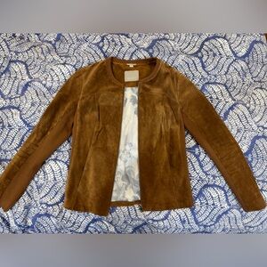Soia & Kyo Chestnut Geniune Suede Jacket Size L